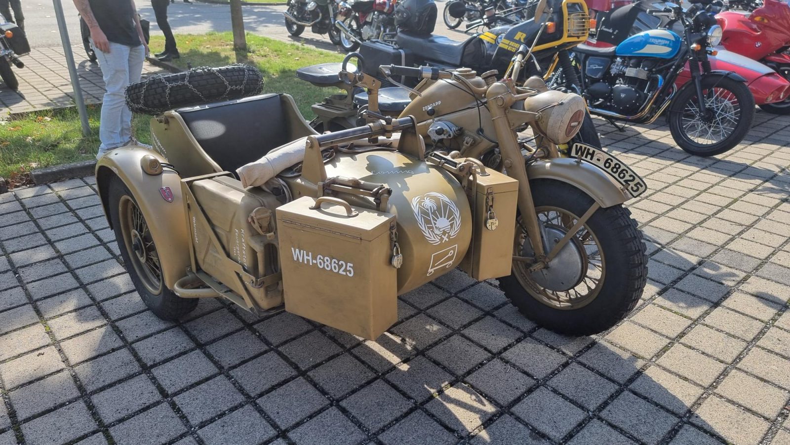 Sehr seltenes Motorrad aus dem zweiten Weltkrieg